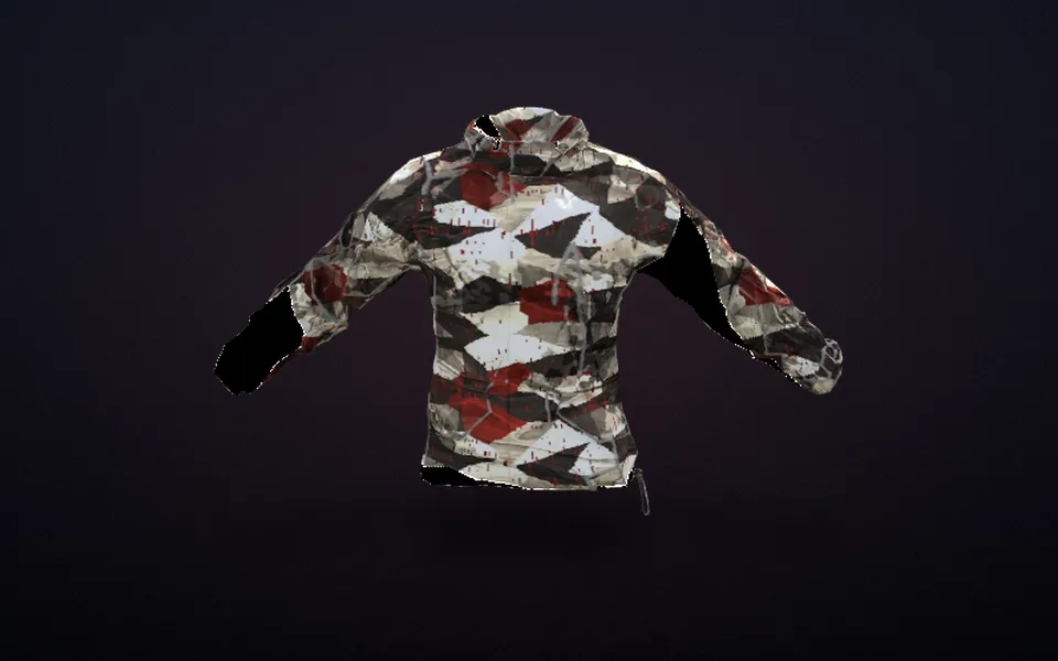 Gorka jacket turning all the way round